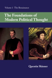 Titelbild: The Foundations of Modern Political Thought: Volume 1, The Renaissance 9780521220231