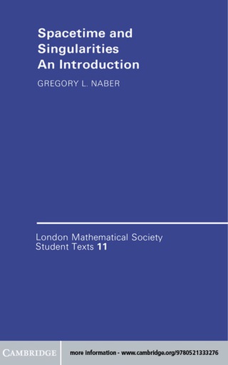 Cover image: Spacetime and Singularities 1st edition 9780521336123