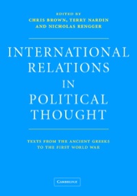 Omslagafbeelding: International Relations in Political Thought 9780521573306