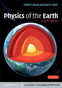 Cover image: Physics of the Earth 4th edition 9780521873628