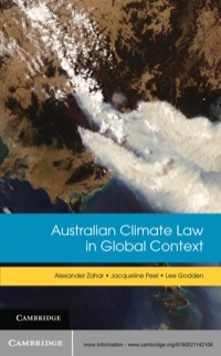Imagen de portada: Australian Climate Law in Global Context 1st edition 9780521142106