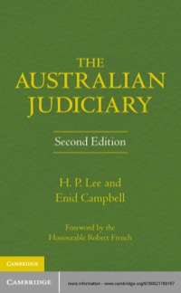 Cover image: The Australian Judiciary 2nd edition 9780521769167