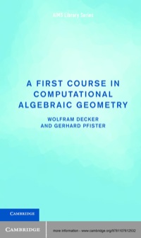 Titelbild: A First Course in Computational Algebraic Geometry 1st edition 9781107612532