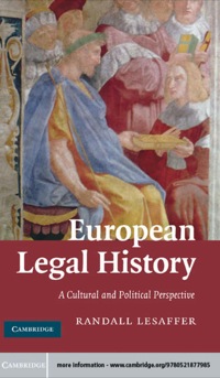 Titelbild: European Legal History 9780521877985
