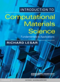 表紙画像: Introduction to Computational Materials Science 9780521845878