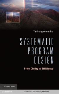 Imagen de portada: Systematic Program Design 9781107036604