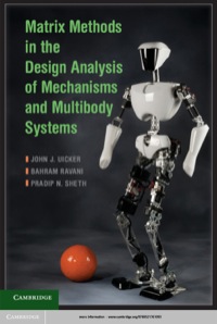 Titelbild: Matrix Methods in the Design Analysis of Mechanisms and Multibody Systems 9780521761093