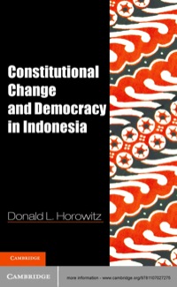 Cover image: Constitutional Change and Democracy in Indonesia 1st edition 9781107027275