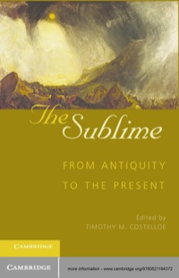 Imagen de portada: The Sublime 1st edition 9780521194372
