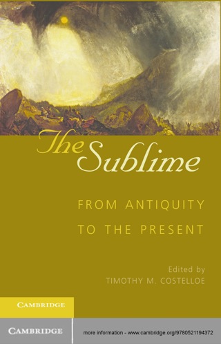 表紙画像: The Sublime 1st edition 9780521194372