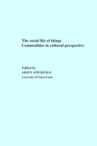 Cover image: The Social Life of Things 1st edition 9780521357265