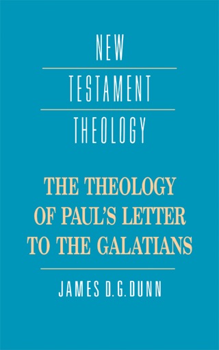 Imagen de portada: The Theology of Paul's Letter to the Galatians 1st edition 9780521359535