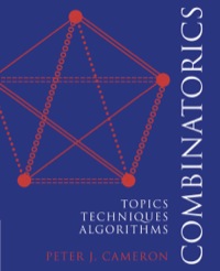 Imagen de portada: Combinatorics 1st edition 9780521457613