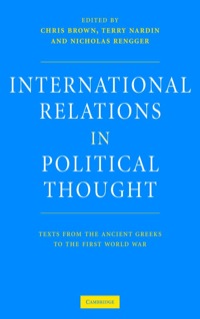 Cover image: International Relations in Political Thought 1st edition 9780521573306