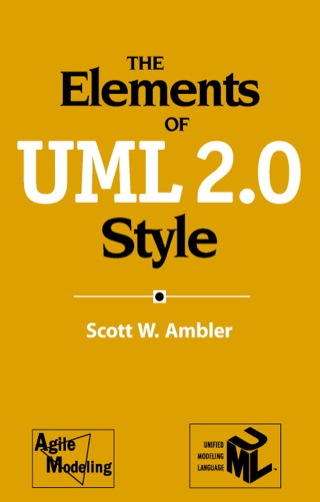 Cover image: The Elements of UML™ 2.0 Style 1st edition 9780521616782