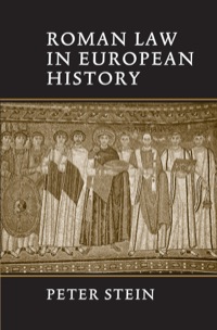 Titelbild: Roman Law in European History 1st edition 9780521643726