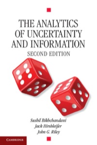 表紙画像: The Analytics of Uncertainty and Information 2nd edition 9780521834087