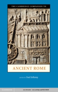 Imagen de portada: The Cambridge Companion to Ancient Rome 9780521896290