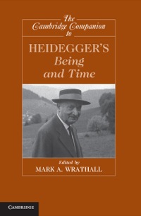 Imagen de portada: The Cambridge Companion to Heidegger's Being and Time 1st edition 9780521895958