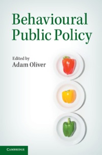 صورة الغلاف: Behavioural Public Policy 1st edition 9781107042636
