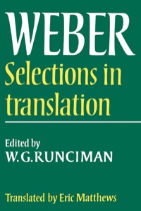 Cover image: Max Weber: Selections in Translation 1st edition 9780521292689