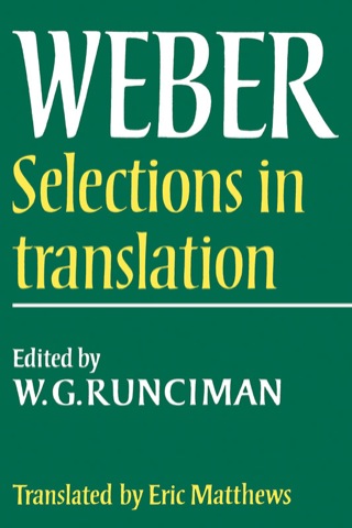 Cover image: Max Weber: Selections in Translation 1st edition 9780521292689