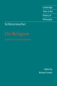 Cover image: Schleiermacher: On Religion 1st edition 9780521479752