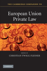 Omslagafbeelding: The Cambridge Companion to European Union Private Law 1st edition 9780521516174