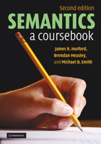 Imagen de portada: Semantics 2nd edition 9780521671873