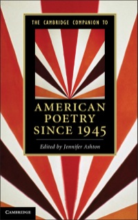 Imagen de portada: The Cambridge Companion to American Poetry since 1945 1st edition 9780521766951
