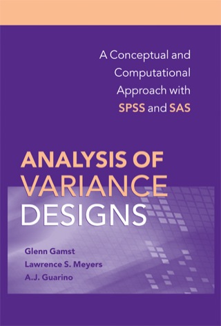 Cover image: Analysis of Variance Designs 1st edition 9780521874816