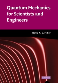 صورة الغلاف: Quantum Mechanics for Scientists and Engineers 1st edition 9780521897839