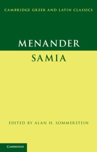 Imagen de portada: Menander: Samia (The Woman from Samos) 9780521514286