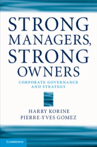 Imagen de portada: Strong Managers, Strong Owners 1st edition 9781107044203