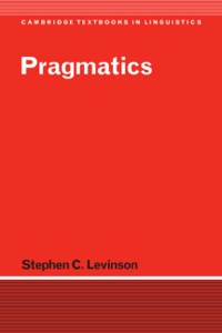 Cover image: Pragmatics 1st edition 9780521222358