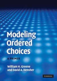 Omslagafbeelding: Modeling Ordered Choices 1st edition 9780521194204