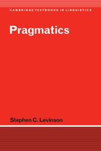 Cover image: Pragmatics 1st edition 9780521294140