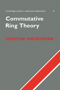 Imagen de portada: Commutative Ring Theory 1st edition 9780521367646