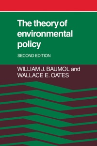 Omslagafbeelding: The Theory of Environmental Policy 2nd edition 9780521322249