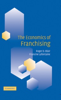 Imagen de portada: The Economics of Franchising 1st edition 9780521772525
