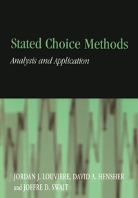 Omslagafbeelding: Stated Choice Methods 1st edition 9780521788304