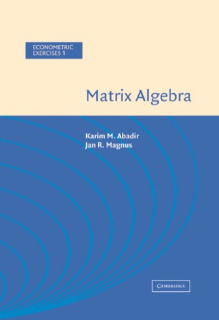 Cover image: Matrix Algebra 1st edition 9780521537469