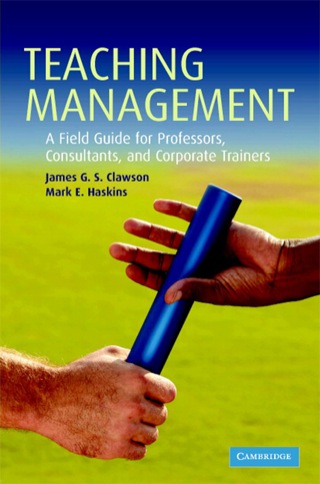 Imagen de portada: Teaching Management 1st edition 9780521869751