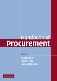 Imagen de portada: Handbook of Procurement 1st edition 9780521870733