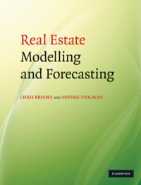 表紙画像: Real Estate Modelling and Forecasting 1st edition 9780521873390