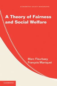 表紙画像: A Theory of Fairness and Social Welfare 1st edition 9780521887427