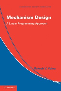 Immagine di copertina: Mechanism Design 1st edition 9781107004368