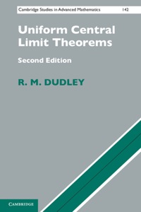 Titelbild: Uniform Central Limit Theorems 2nd edition 9780521498845