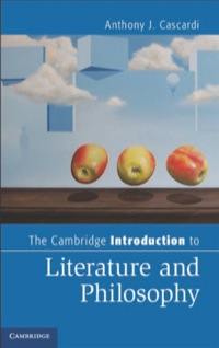 Imagen de portada: The Cambridge Introduction to Literature and Philosophy 1st edition 9781107010543