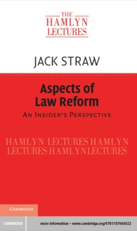 صورة الغلاف: Aspects of Law Reform 9781107043022